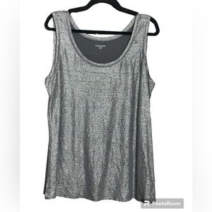 Eileen Fisher Metallic Tank/Shell 1x EUC